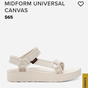 Midform Universal Canvas Teva Sandals
